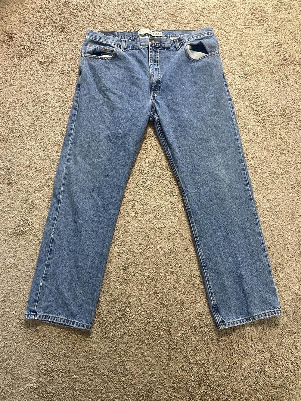 Arizona Jean Co Jeans Mens 42x30 Blue Med Wash Regular Straight Denim Pockets